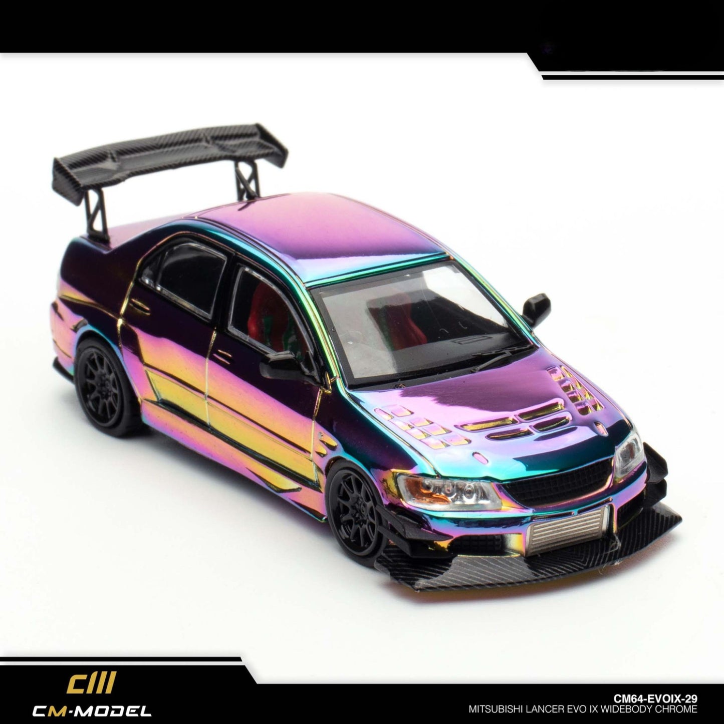 CM Model - Mitsubishi Lancer Evolution IX Widebody - Chrome Purple - CM64-EVOIX-29