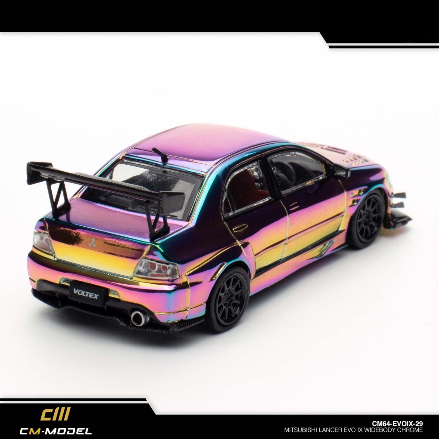 CM Model - Mitsubishi Lancer Evolution IX Widebody - Chrome Purple - CM64-EVOIX-29