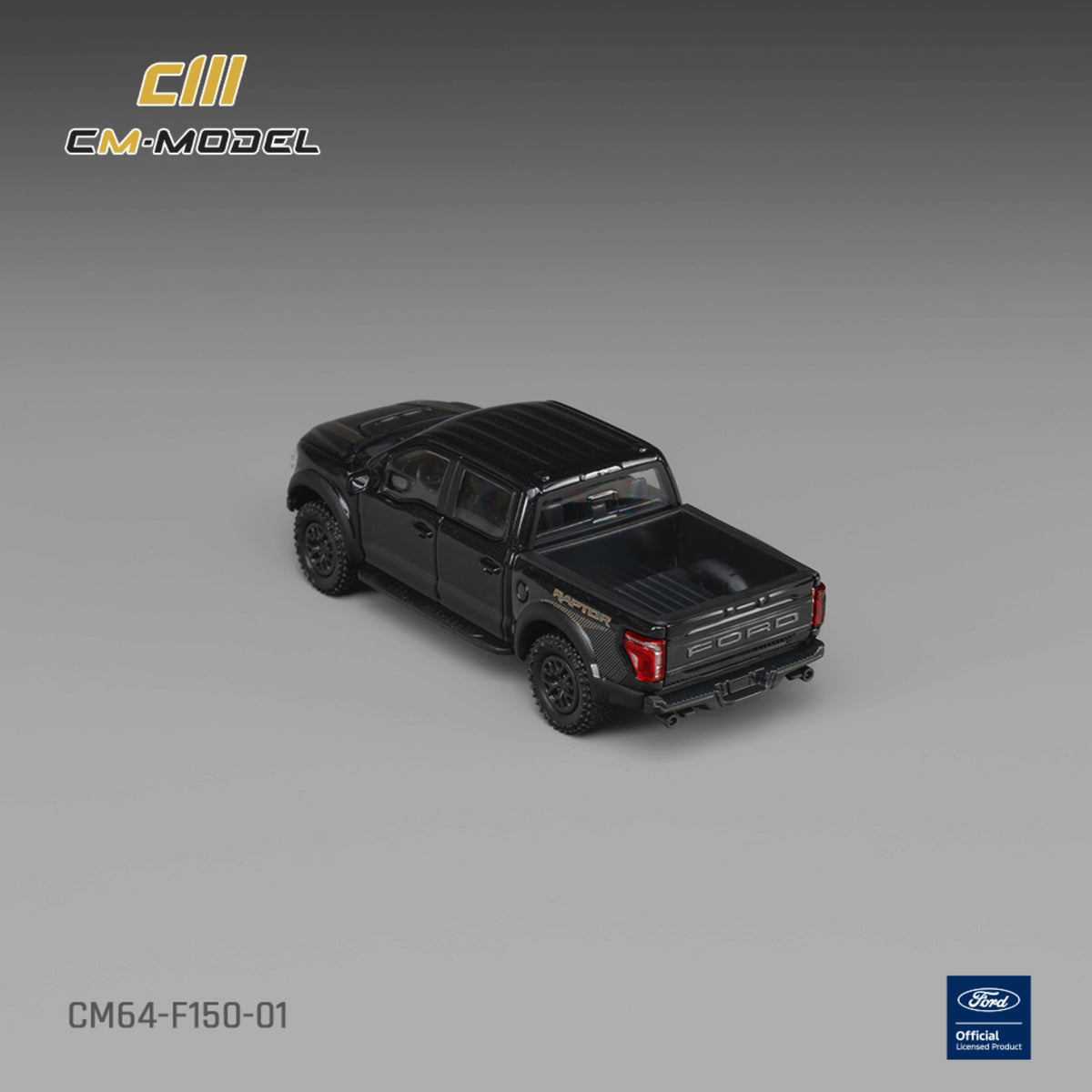 CM Model - Pre-Order - Ford F-150 Raptor Agate Black Metallic - CM64-F150-01