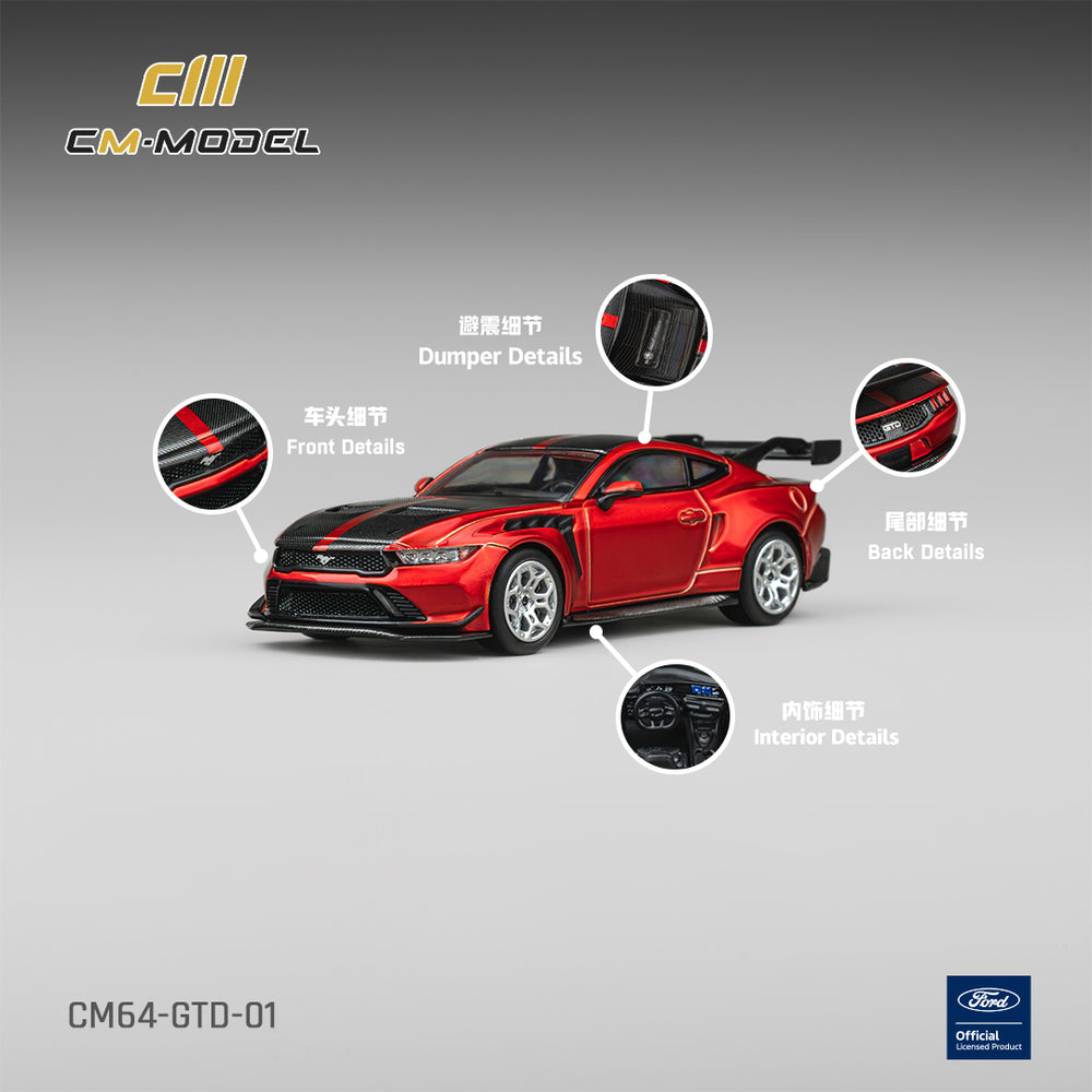CM Model - Pre-Order - Ford Mustang GTD Chroma Flame - CM64-GTD-01