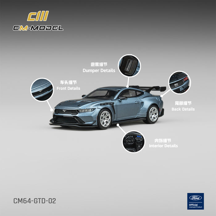 Pre-Order bis 14.03.2025 - CM Model - Ford Mustang GTD Indulgent Blue - CM64-GTD-02