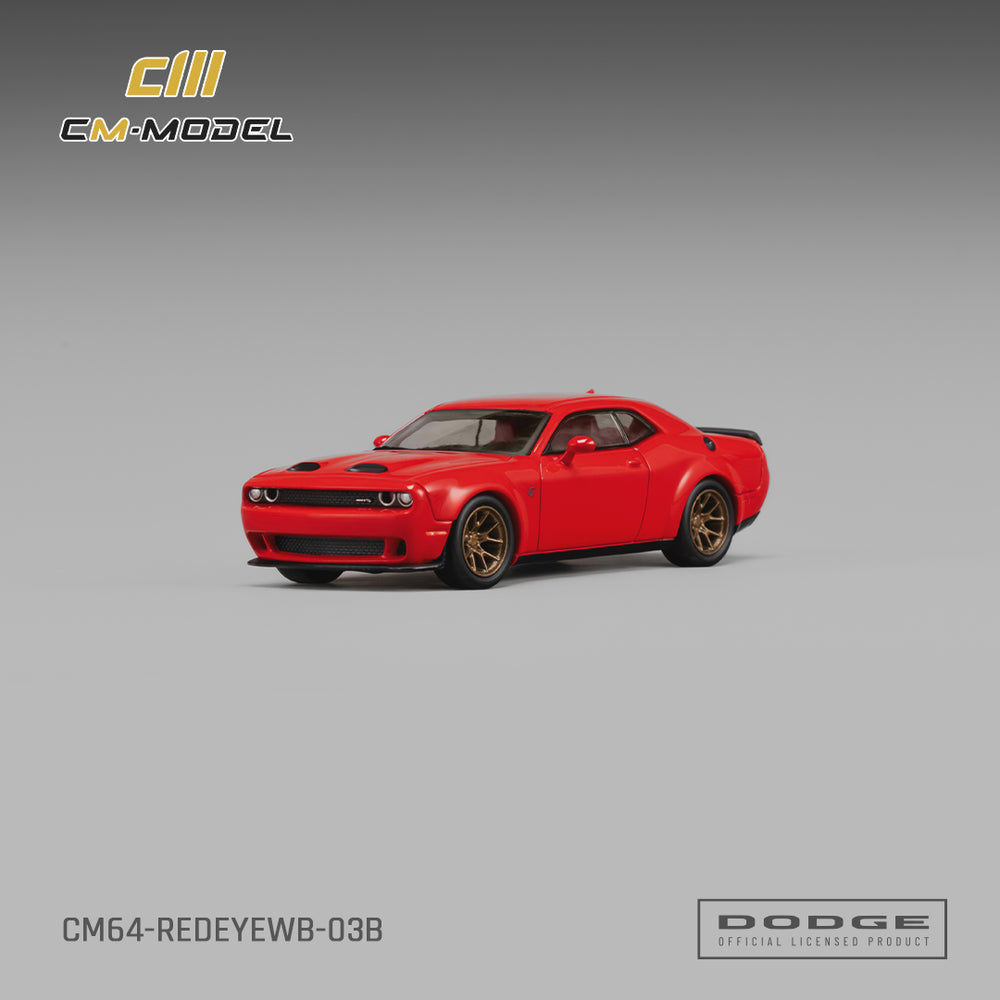 CM Model - Pre-Order - Dodge Challenger SRT Hellcat Redeye Widebody Torred Clearcoat - CM64-REDEYEWB-03