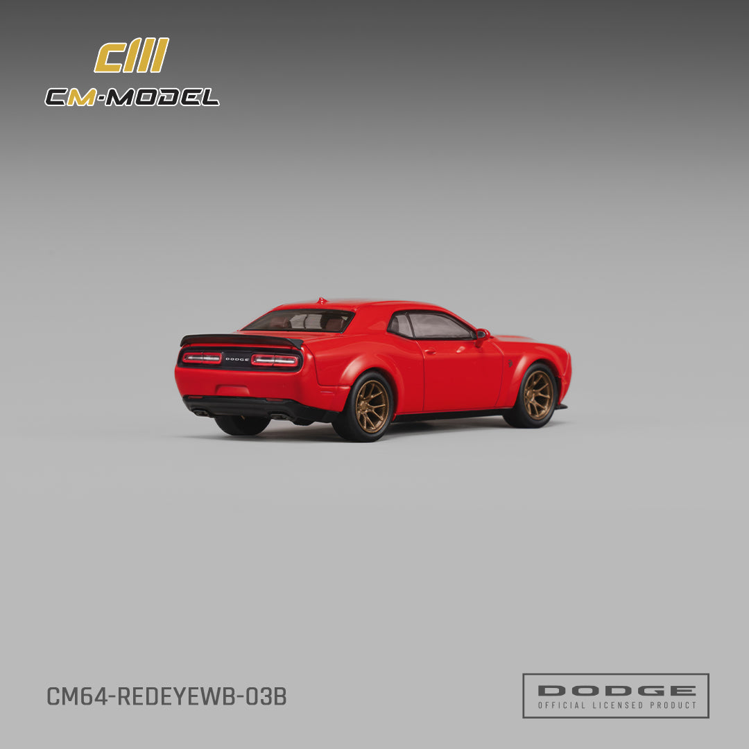 CM Model - Pre-Order - Dodge Challenger SRT Hellcat Redeye Widebody Torred Clearcoat - CM64-REDEYEWB-03