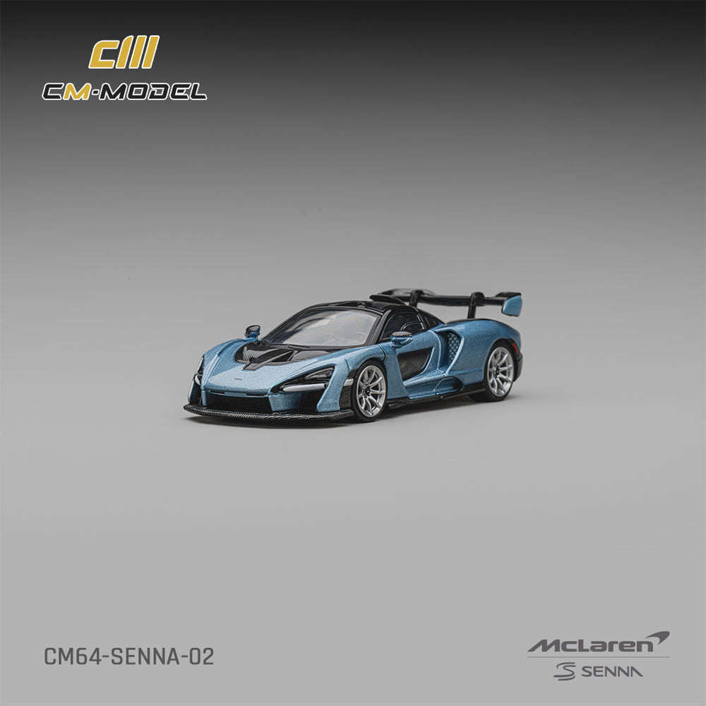 CM Model - Pre-Order - Mclaren Senna, Ice Blue - CM64-Senna-02
