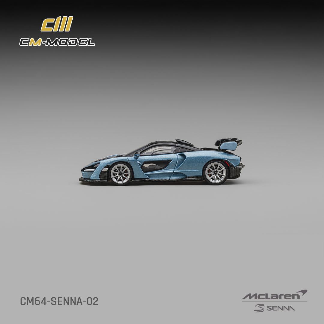 CM Model - Pre-Order - Mclaren Senna, Ice Blue - CM64-Senna-02