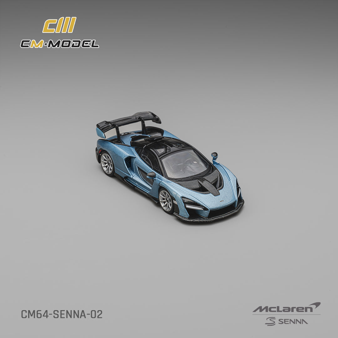 CM Model - Pre-Order - Mclaren Senna, Ice Blue - CM64-Senna-02