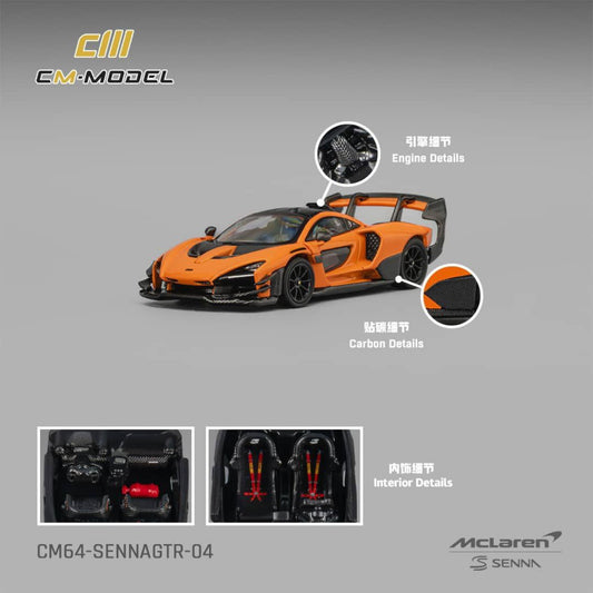 CM Model - Pre-Order - McLaren Senna GTR, Orange - CM64-SENNAGTR-04