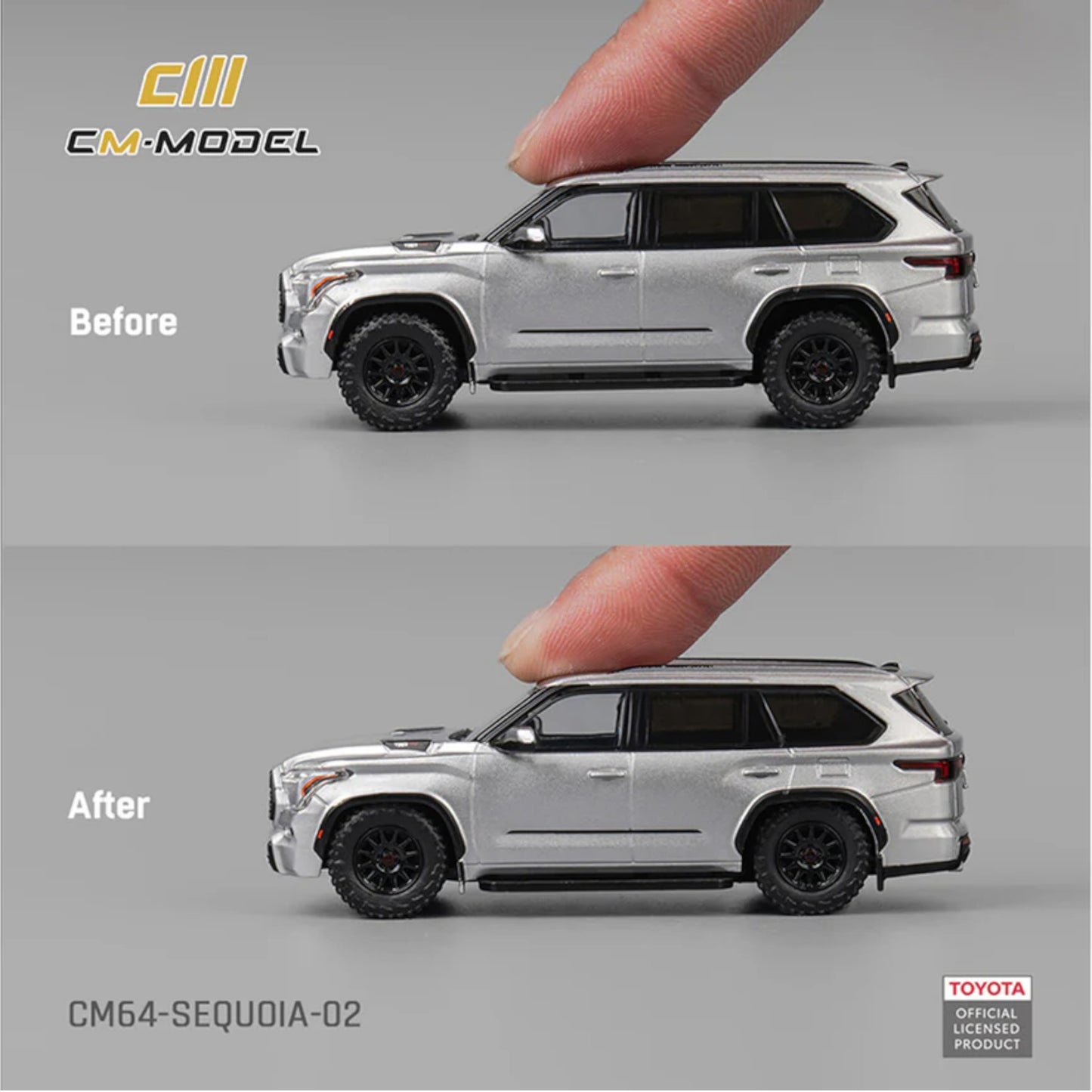 CM Model - Pre-Order - Toyota Sequoia Silver - CM64-SEQUOIA-02