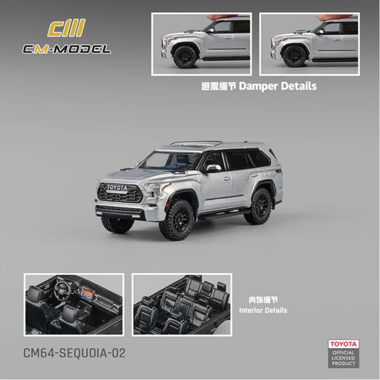 CM Model - Pre-Order - Toyota Sequoia Silver - CM64-SEQUOIA-02