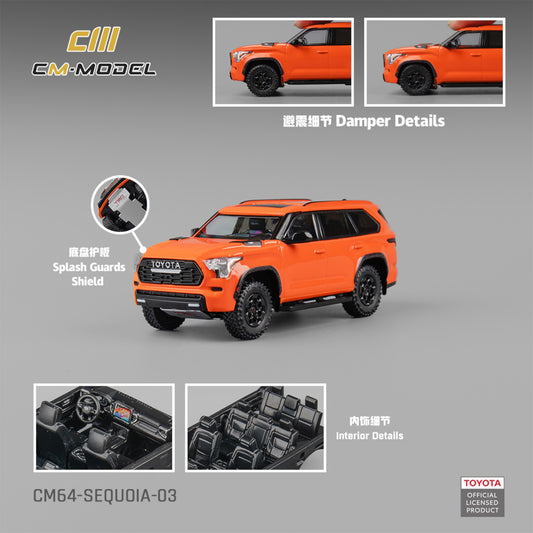 CM Model - Pre-Order - Toyota Sequoia Orange - CM64-SEQUOIA-03