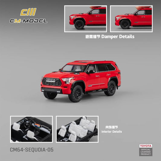 CM Model - Pre-Order - Toyota Sequoia XK80 TRD Pro Red - CM64-SEQUOIA-05