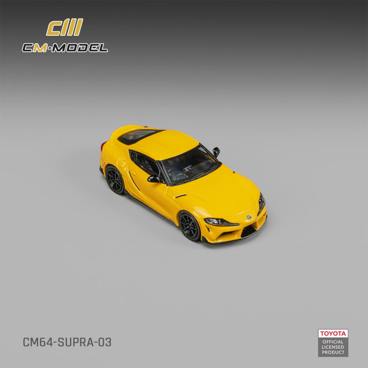 CM Model - Pre-Order - Toyota GR Supra Nitro Yellow - CM64-Supra-03