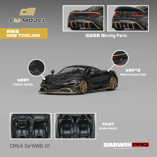 CM Model - Pre-Order - DarwinPRO 720SE²NWB MattBlack - CM64-Se²NWB-01