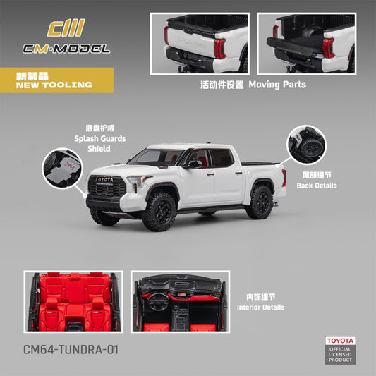 CM Model - Pre-Order - Toyota Tundra White - CM64-TUNDRA-01