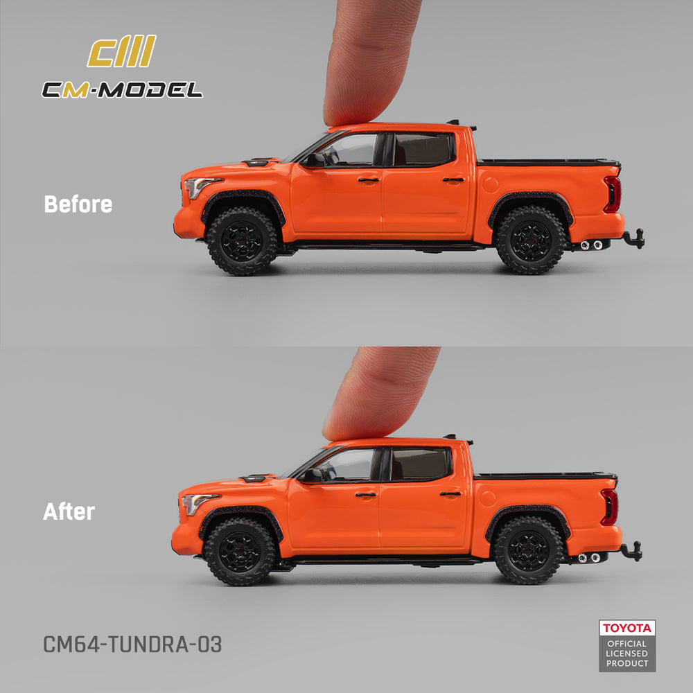 CM Model - Pre-Order - Toyota Tundra TRD Orange - CM64-Tundra-03