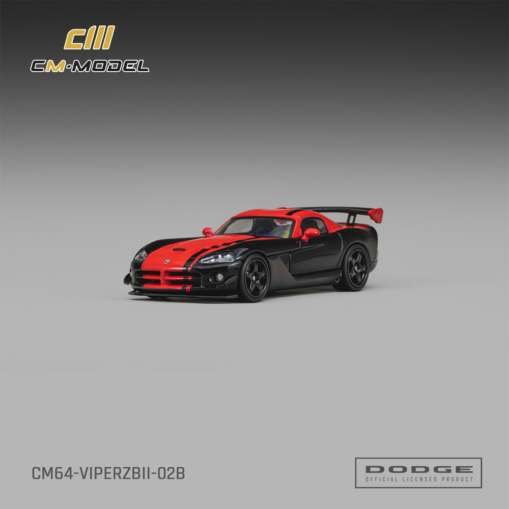 CM Model - Pre-Order - Dodge Viper ACR(ZBII) Viper Black and Red - CM64-ViperZBII-02B