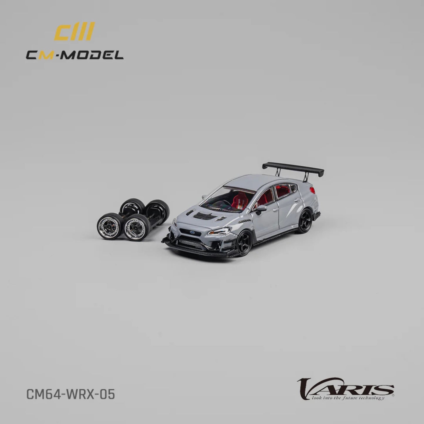 CM Model - Subaru WRX Varis Widebody 2.0 – Gray - CM64-WRX-05