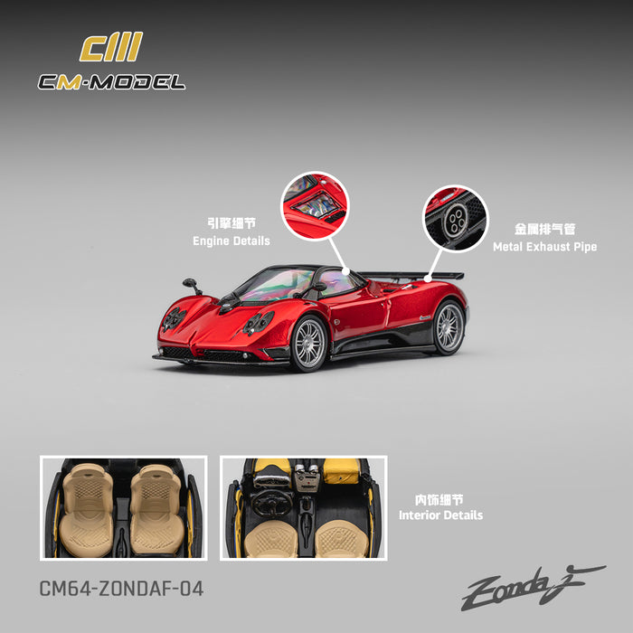 CM Model - Pre-Order - Pagani Zonda F Rosso Dubai - CM64-ZondaF-04