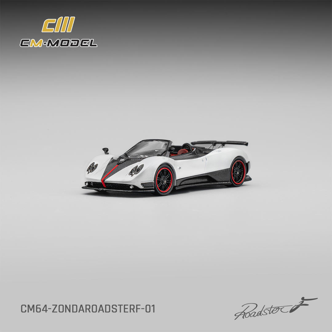 CM Model - Pre-Order - Pagani Zonda F Roadster, Pearl White - CM64-Zonda Roadster F-01