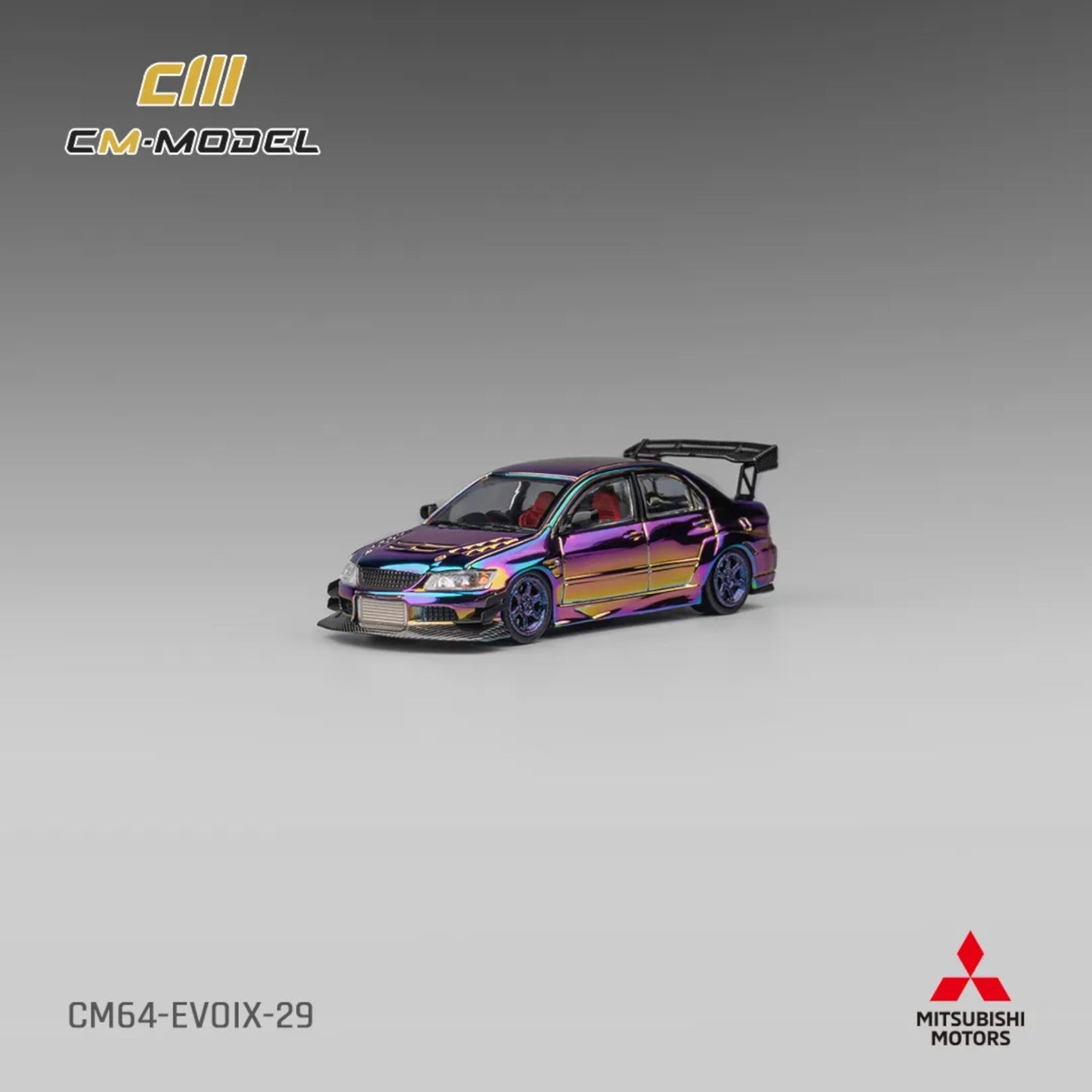 CM Model - Mitsubishi Lancer Evolution IX Widebody - Chrome Purple - CM64-EVOIX-29