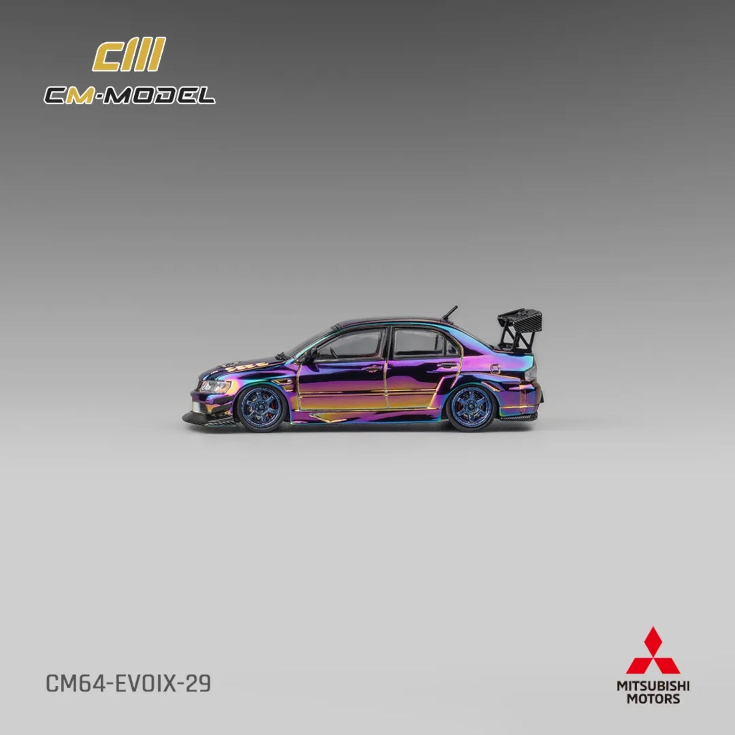 CM Model - Mitsubishi Lancer Evolution IX Widebody - Chrome Purple - CM64-EVOIX-29