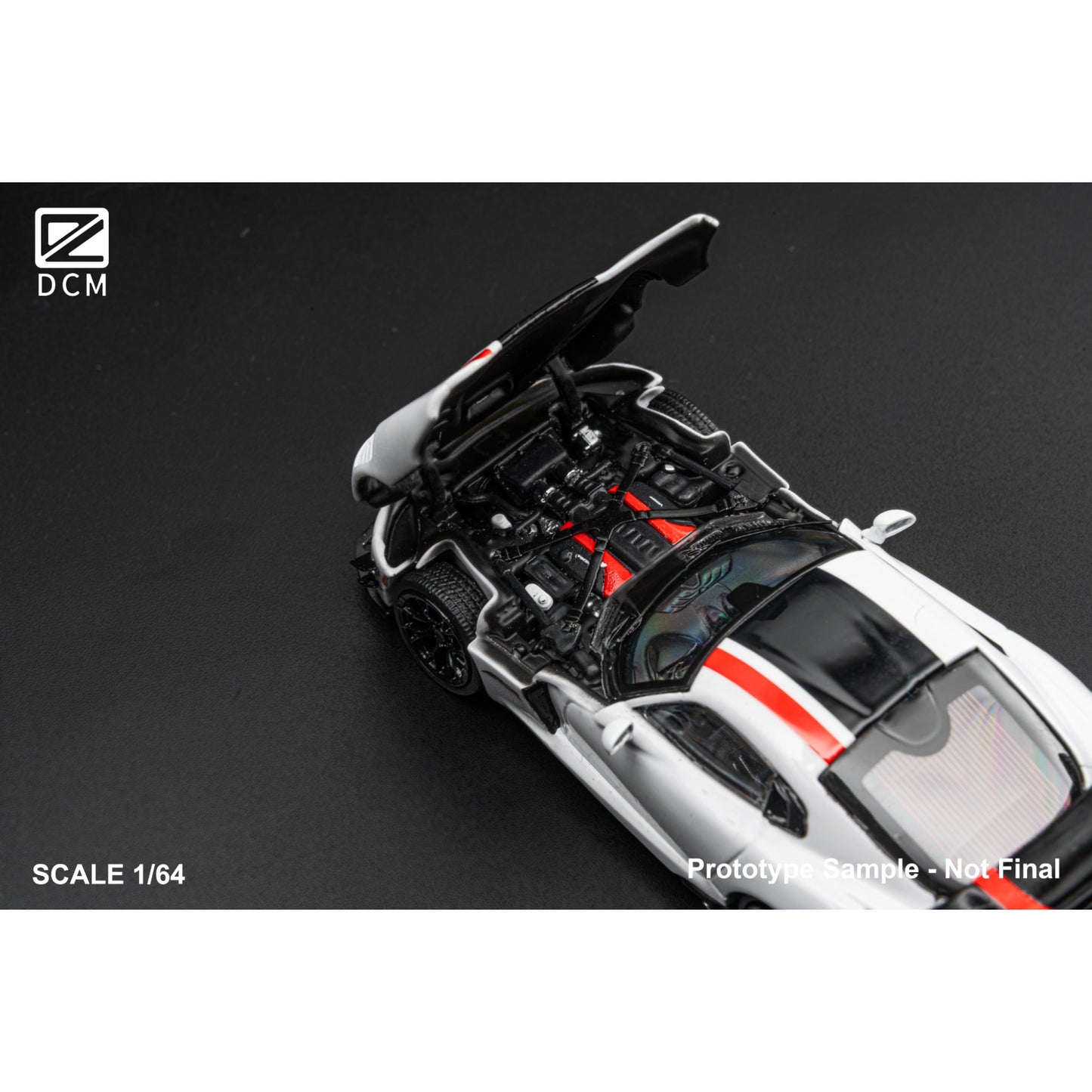 DCM-Models - Pre-Order - Dodge Viper ACR, lack with Stripe - DCM64-ACRV-BLKR