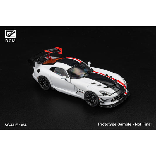 DCM-Models - Pre-Order - Dodge Viper ACR, lack with Stripe - DCM64-ACRV-BLKR