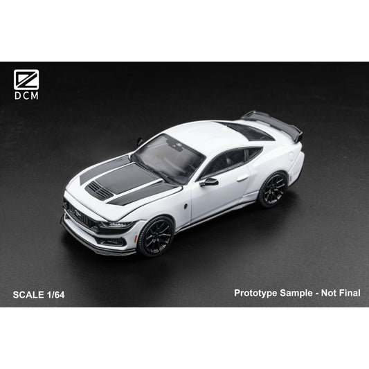 DCM-Models - Pre-Order - Mustang Dark Horse White - black wheels - DCM64-DH-WHI