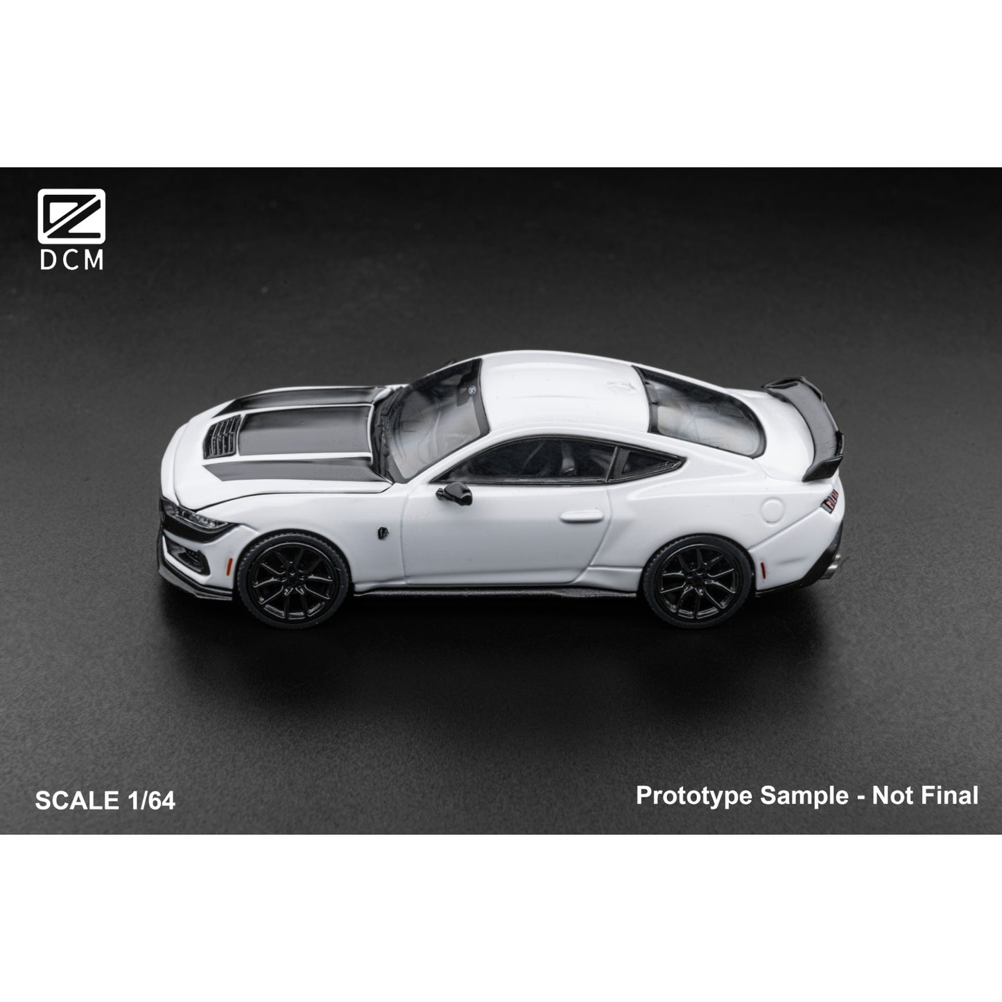 DCM-Models - Pre-Order - Mustang Dark Horse White - black wheels - DCM64-DH-WHI