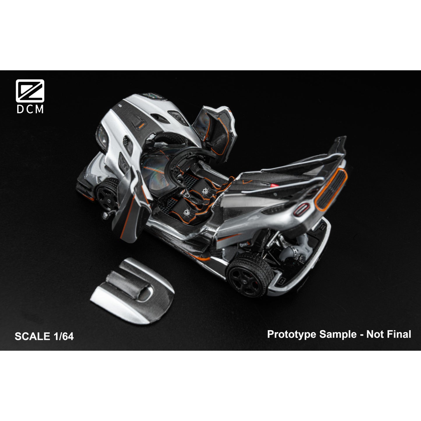 DCM-Models - Pre-Order - Koenigsegg One:1 - silver - DCM64-ONE1-SIL