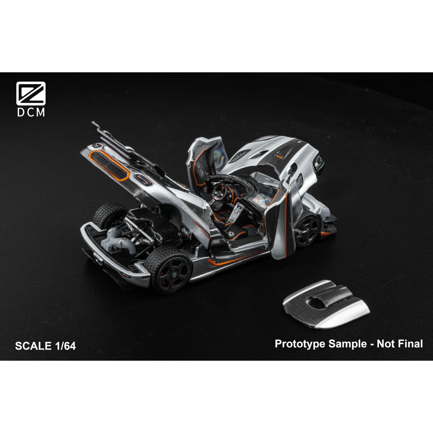 DCM-Models - Pre-Order - Koenigsegg One:1 - silver - DCM64-ONE1-SIL
