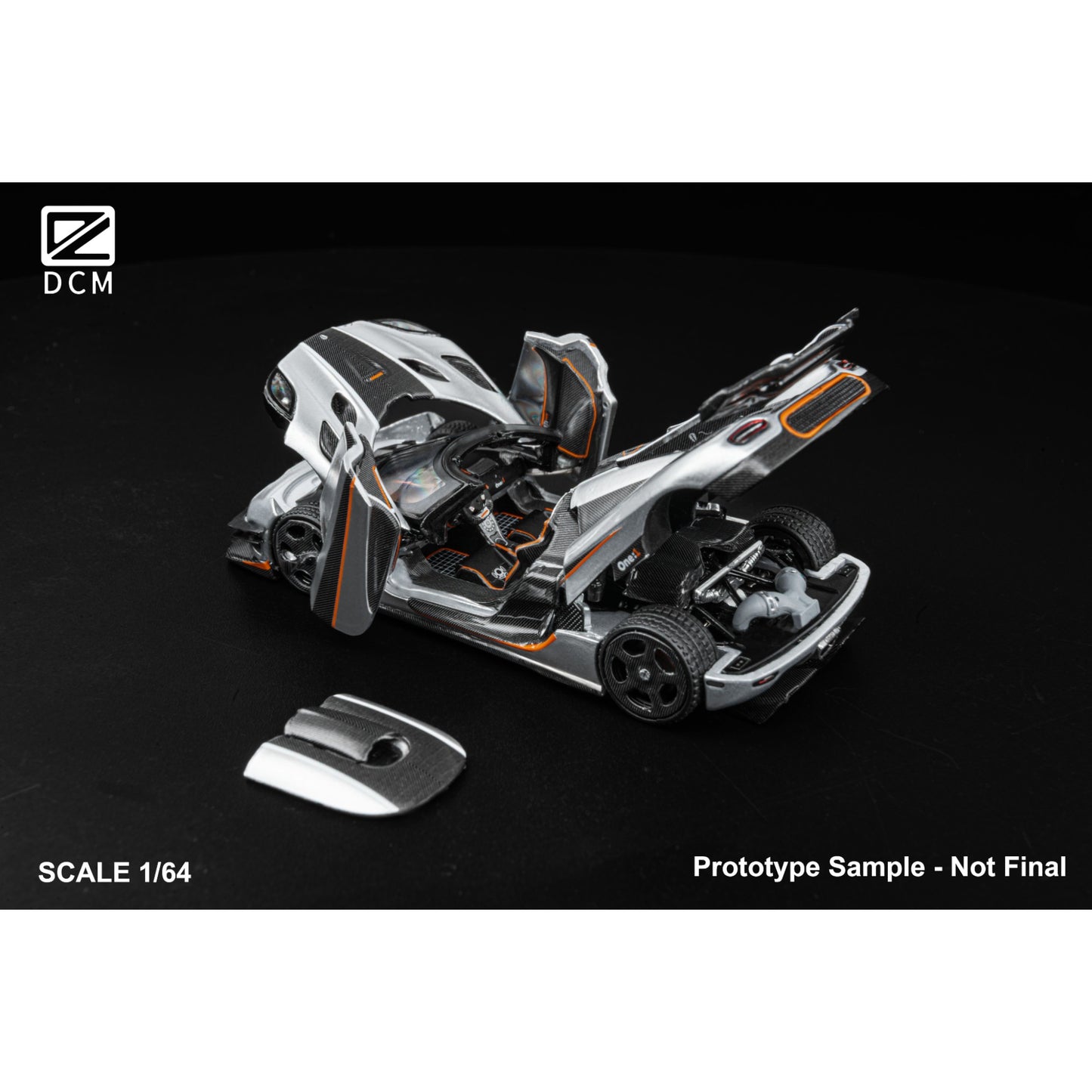 DCM-Models - Pre-Order - Koenigsegg One:1 - silver - DCM64-ONE1-SIL