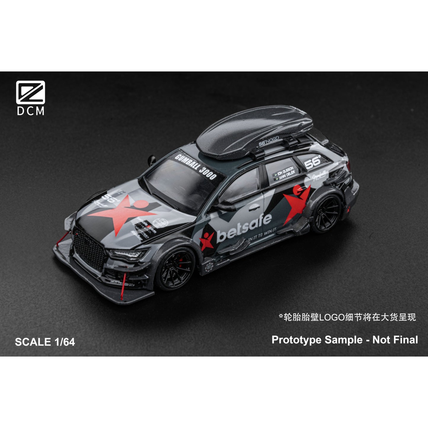DCM Models - Pre-Order - RS6 C7 DTM Betsafe Gumball 3000 - DCM64-RS6-BS