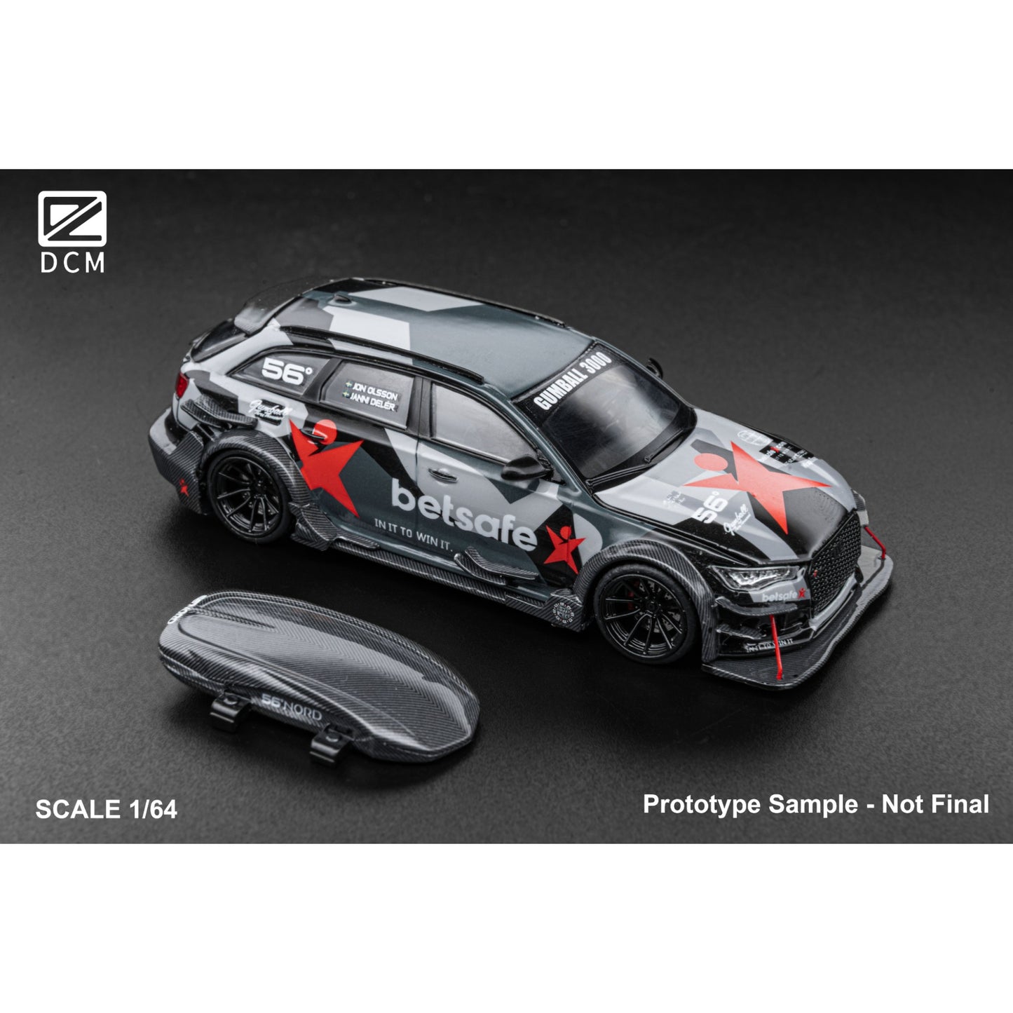 DCM Models - Pre-Order - RS6 C7 DTM Betsafe Gumball 3000 - DCM64-RS6-BS