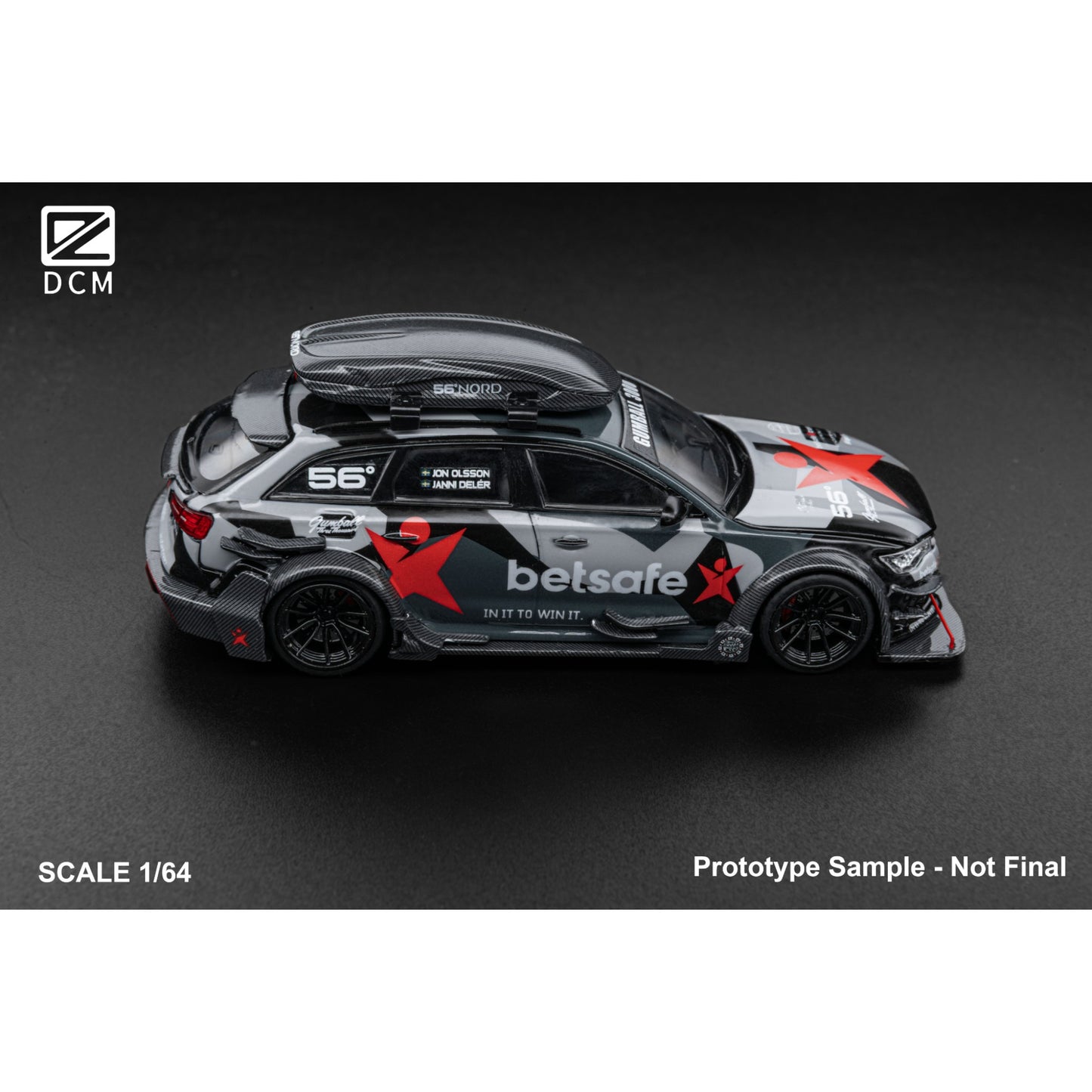 DCM Models - Pre-Order - RS6 C7 DTM Betsafe Gumball 3000 - DCM64-RS6-BS