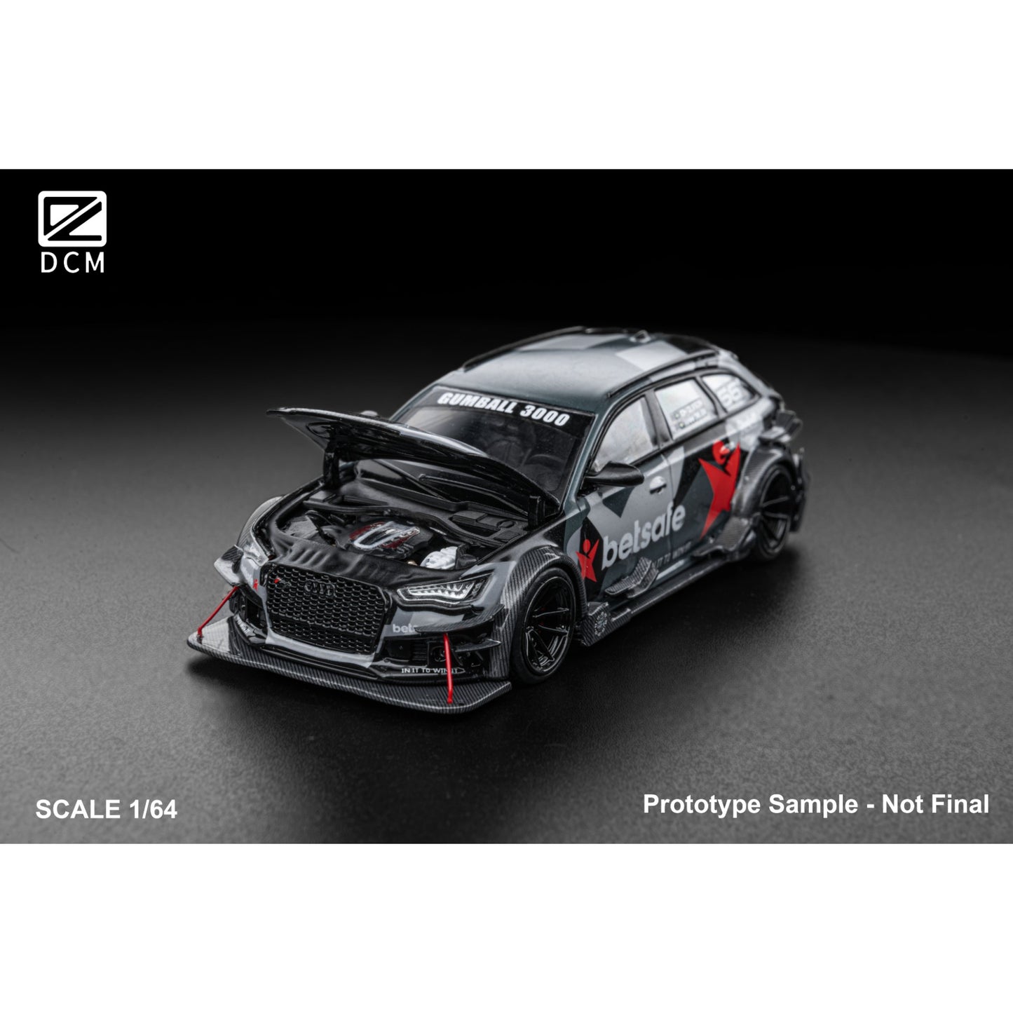 DCM Models - Pre-Order - RS6 C7 DTM Betsafe Gumball 3000 - DCM64-RS6-BS