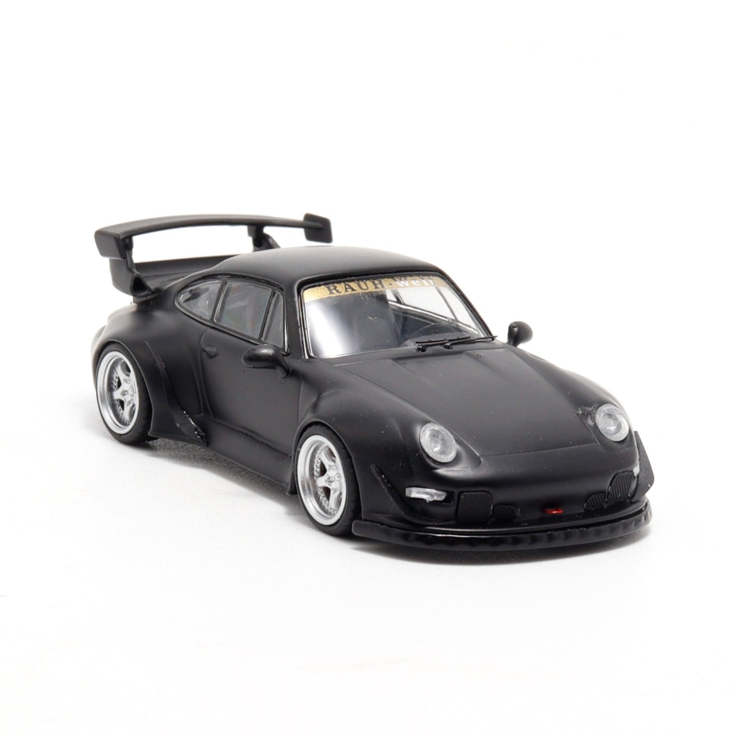 DEcode Models - RWB 993 matte black with silver wheels - DE64002