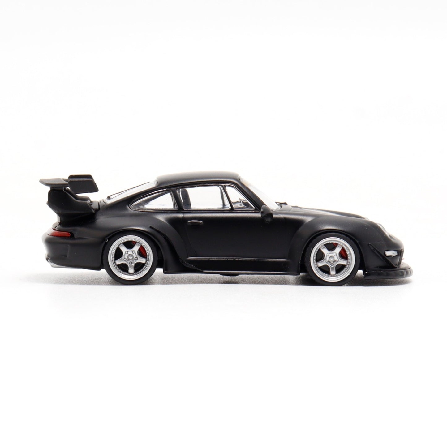 DEcode Models - RWB 993 matte black with silver wheels - DE64002