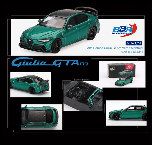 BBR - Alfa Romeo Giulia GTAm, verde montreal - DIE6411 - 1:64 - OVP