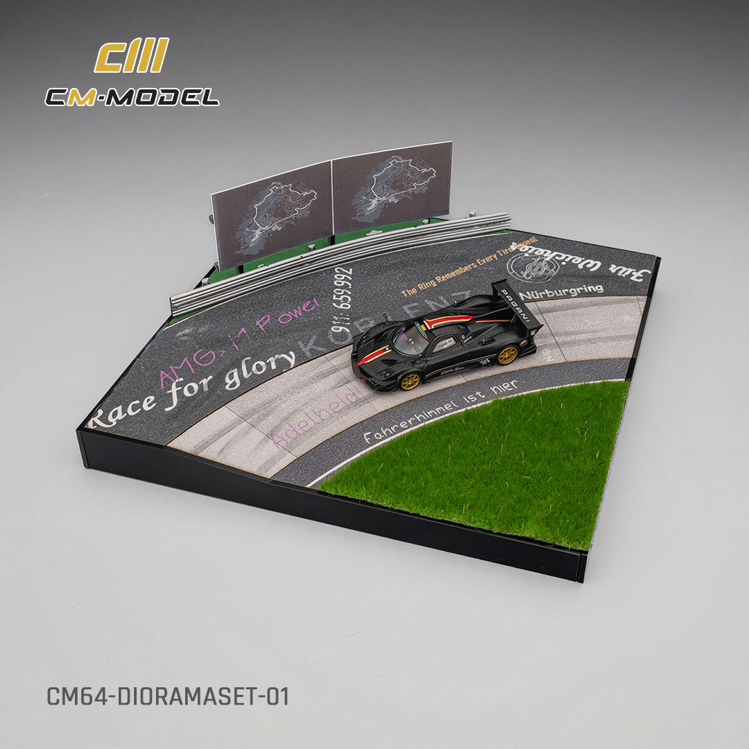 CM Model - Pre-Order - Diorama Set with Zonda Revo Nürburgring Lap Time Model-Specific Decal
