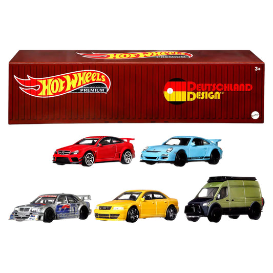 Hot Wheels 2022 - Deutschland Design - Container Set - 5x Modelle - HFF41
