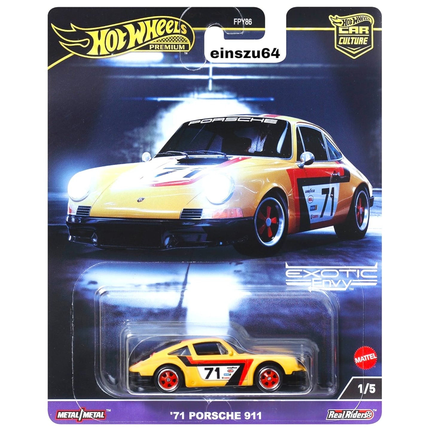 Hot Wheels 2024 - Exotic Envy - 1971 Porsche 911 - HKC80 - 1:64