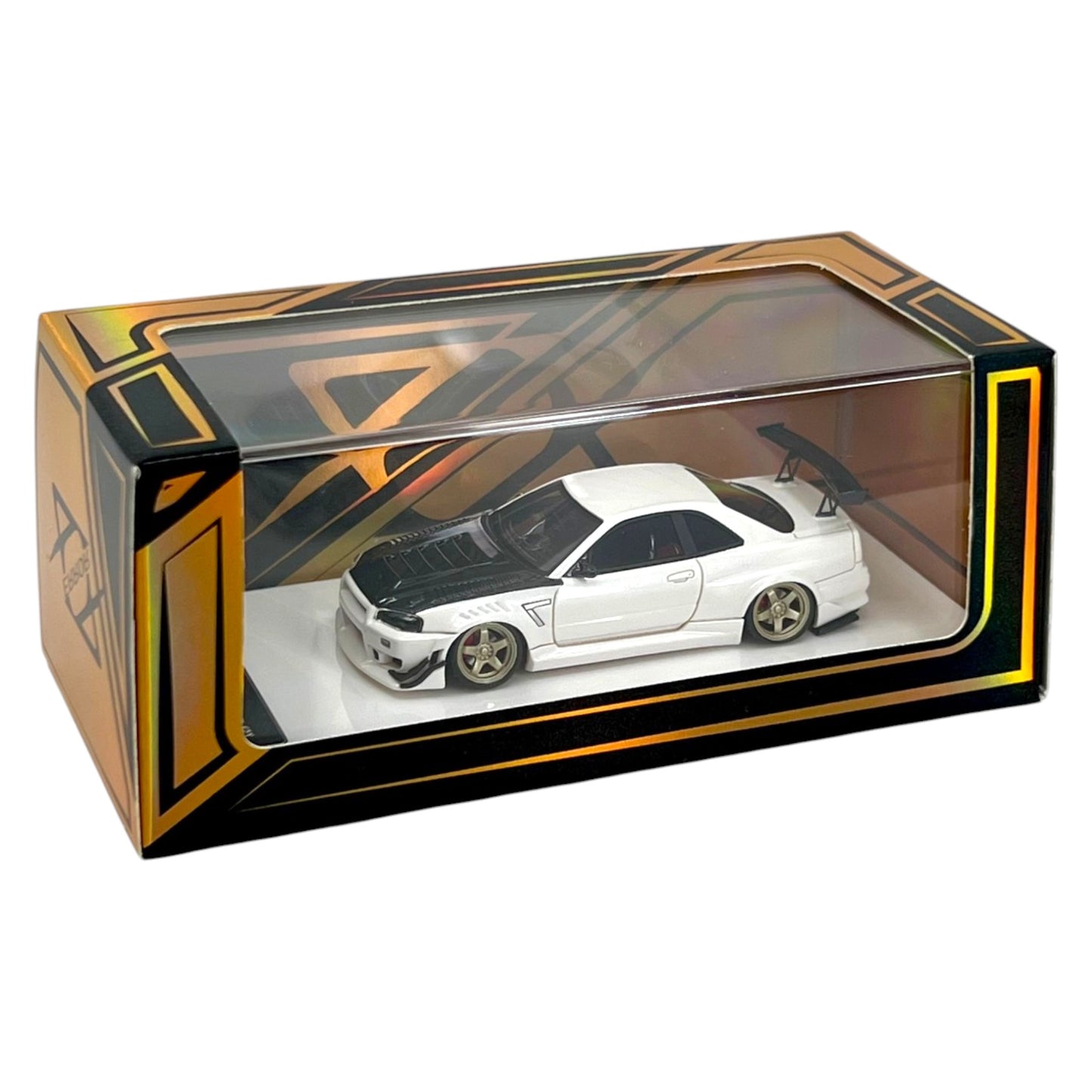 Error404 - Nissan Skyline GT-R (R34) ,white/black - Resin - ER404-R34-WHI