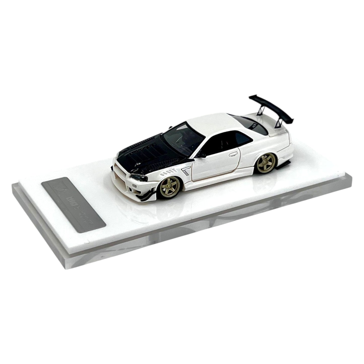 Error404 - Nissan Skyline GT-R (R34) ,white/black - Resin - ER404-R34-WHI