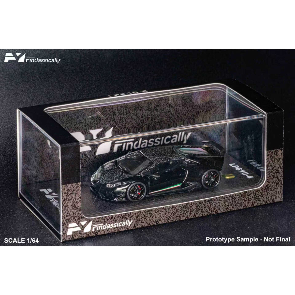 FineClassically - Pre-Order - Huracan LP610-4, Black Carbon - FC64-LP610-BLK