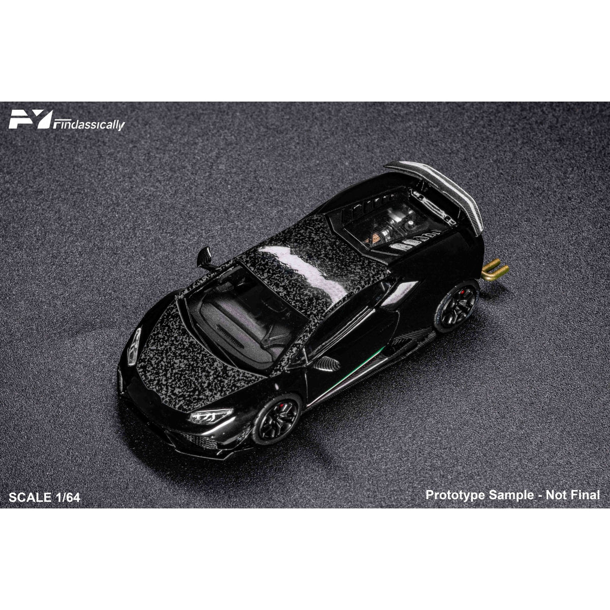FineClassically - Pre-Order - Huracan LP610-4, Black Carbon - FC64-LP610-BLK