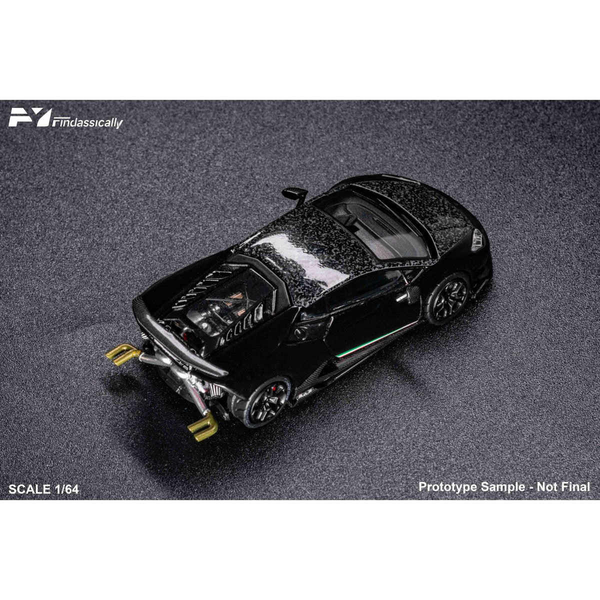 FineClassically - Pre-Order - Huracan LP610-4, Black Carbon - FC64-LP610-BLK