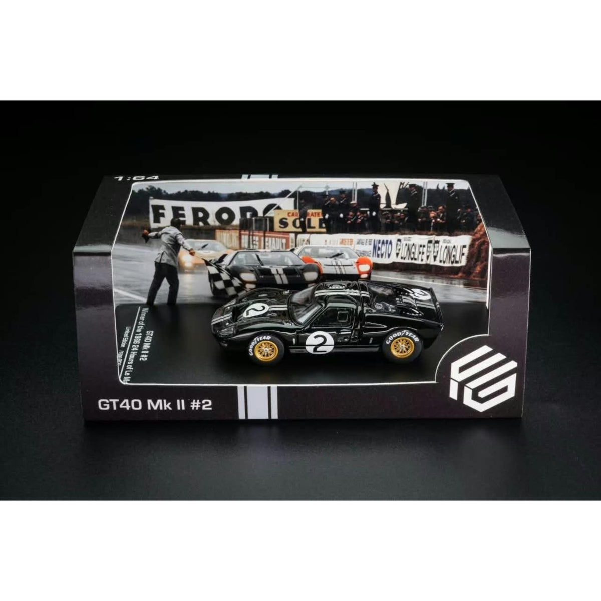 FG Model - Pre-Order - Ford GT40 MK2, Black - FG64-GT40-BLK