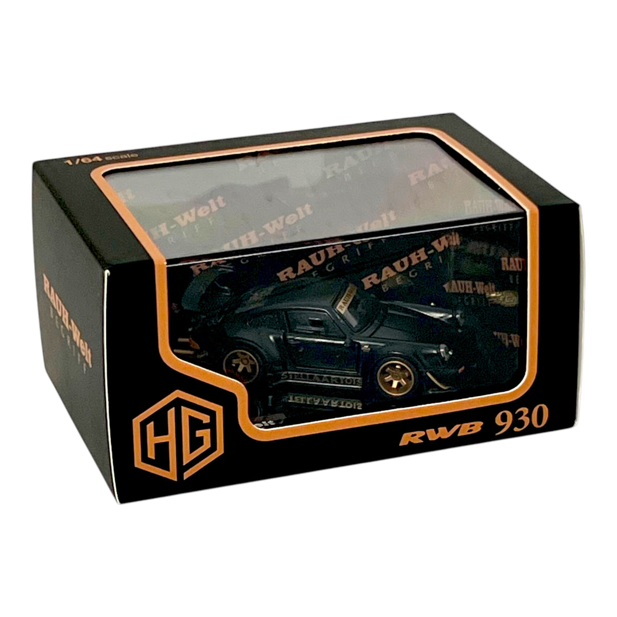 HG64 x FG Model - RWB930 GT Wing - matte black with Figure - HG6426102
