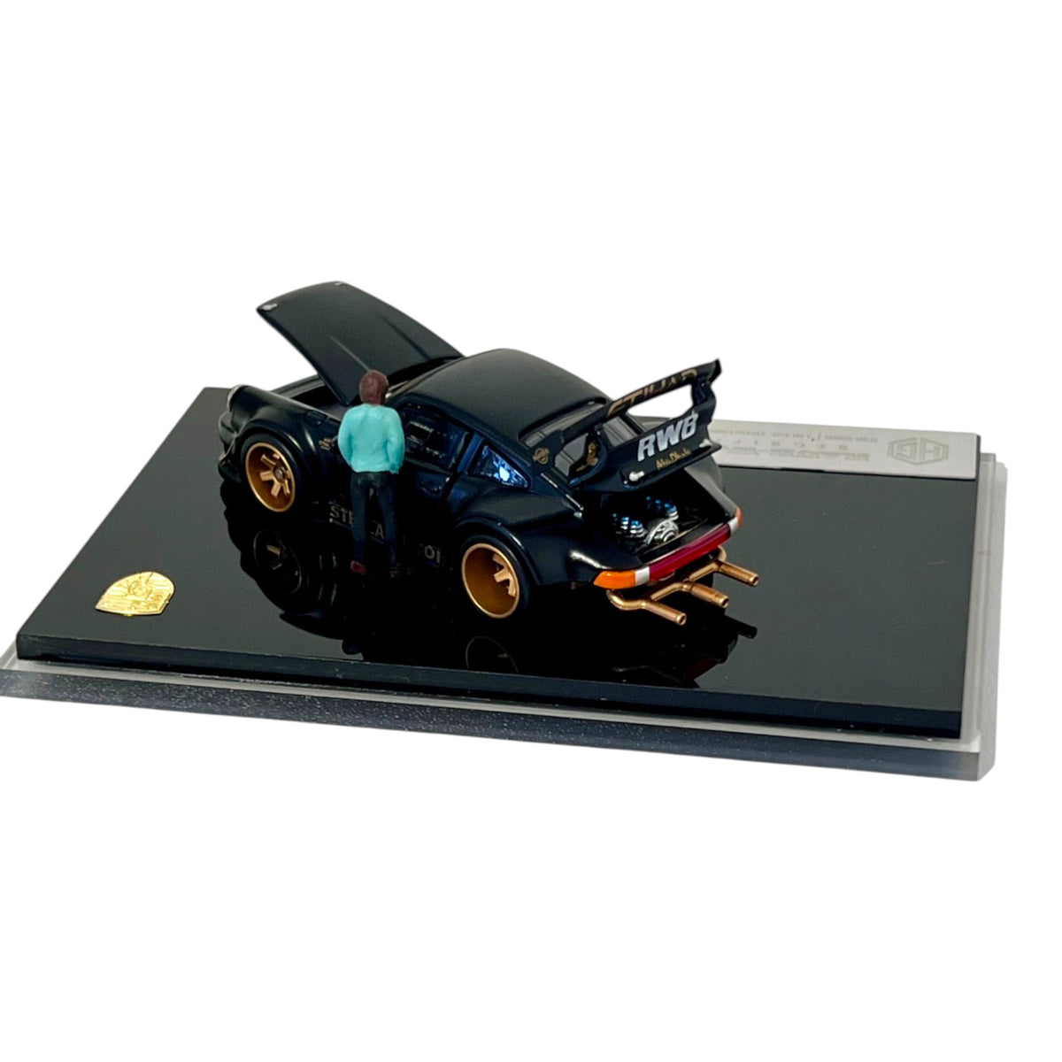 HG64 x FG Model - RWB930 GT Wing - matte black with Figure - HG6426102